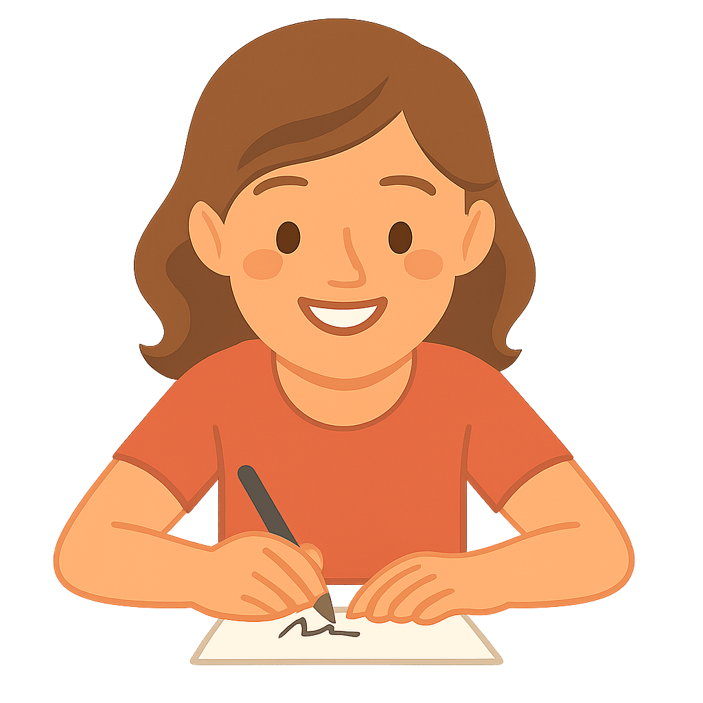 Eine Frau, die gerade den Newsletter abonniert